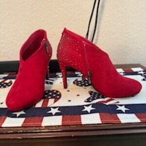 Red Boot with Sparkles